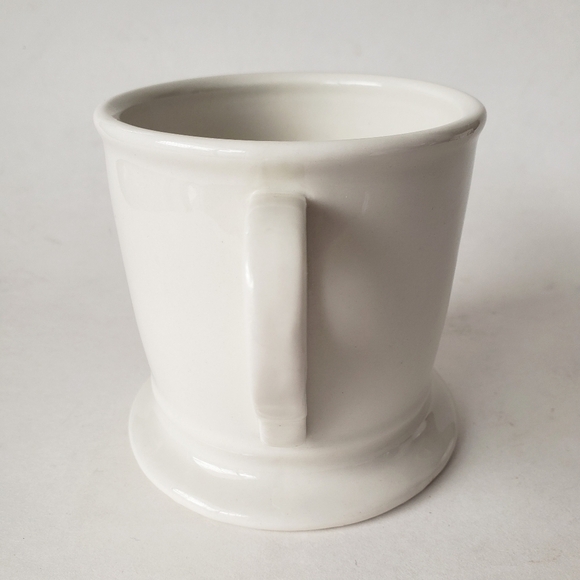 Anthropologie Monogram Initial Letter Mug Coffee Tea Cup Black White Anthro D S - Picture 7 of 10
